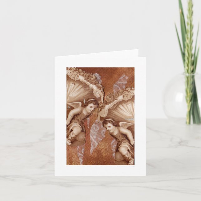 Voeux vierges Cartes pour notes Victorian Putti An (Devant)