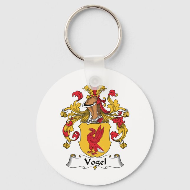 Vogel Family Crest Keychain (Front)