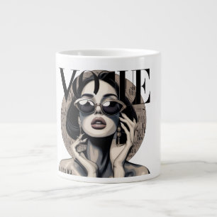 Vogue Fashion Girl Coffee Mug Luxury Aesthetic M
