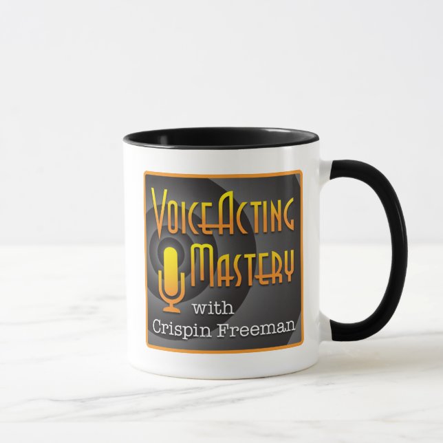 Voice Acting Mastery 11 oz Ringer Mug - Podcast (Right)