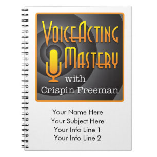 Voice Acting Mastery Customizable Notebook - PL W