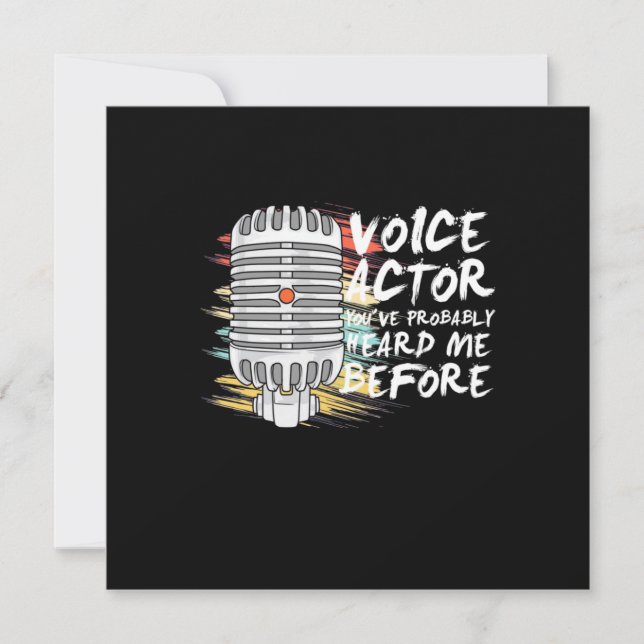 Voice Actor Before Invitation (Front)