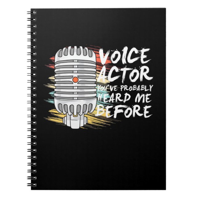Voice Actor Before Notebook (Front)