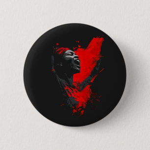 Voice in Red 2 Inch Round Button