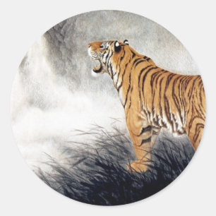 Voice of the Tiger Classic Round Sticker