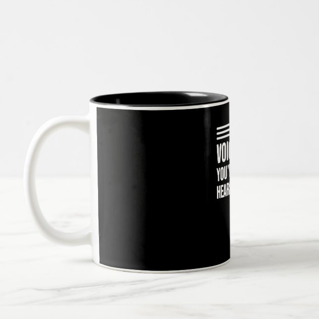 Voice-Over Artist  Voice Acting Premium Gift Two-Tone Coffee Mug (Left)