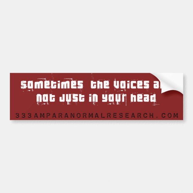 Voices Bumper Sticker (Front)