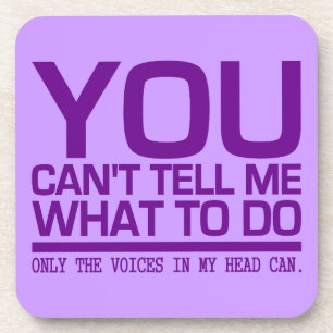 VOICES IN MY HEAD custom coasters