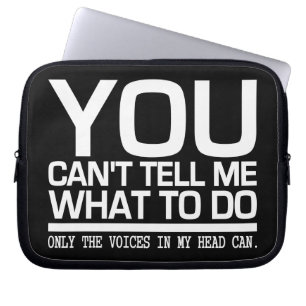 VOICES IN MY HEAD custom laptop sleeve