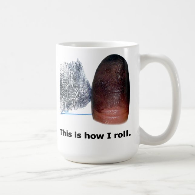 Voici comment je roule - Fingerprint Mug (Droite)