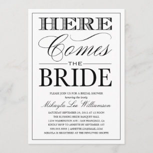VOICI LA BRIDE 2 INVITATION À LA DOUCHE BRIDALE