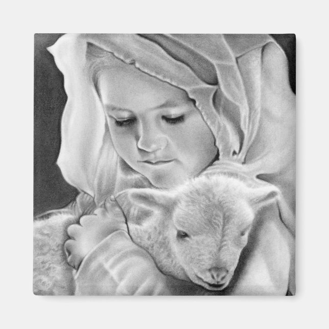 Voici L'Agneau De Dieu Magnet (Devant)