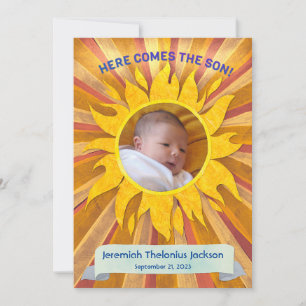 Voici le Faire-part de naissance photo personnalis