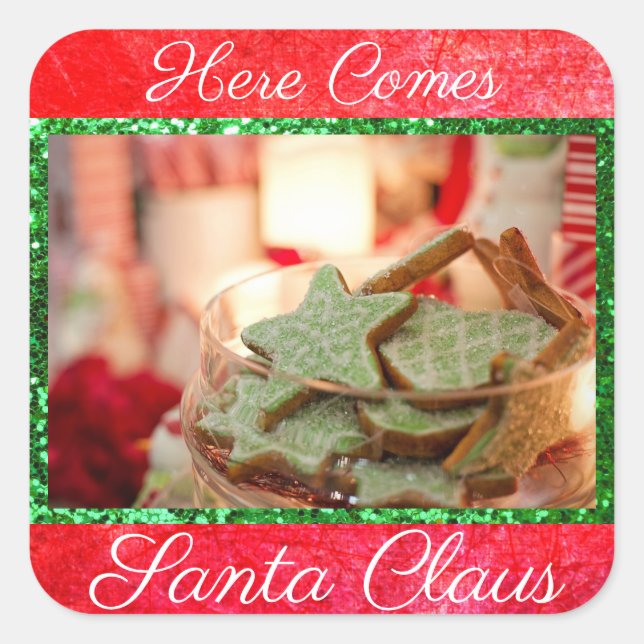 Voici le Santa Claus Cookies Stickers (Devant)