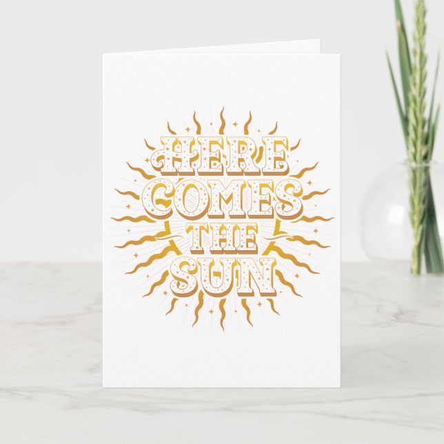 Voici Le Soleil / Carte Pliée (Devant)