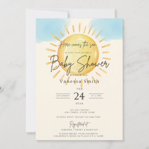 Voici le Soleil - Invitation Baby shower