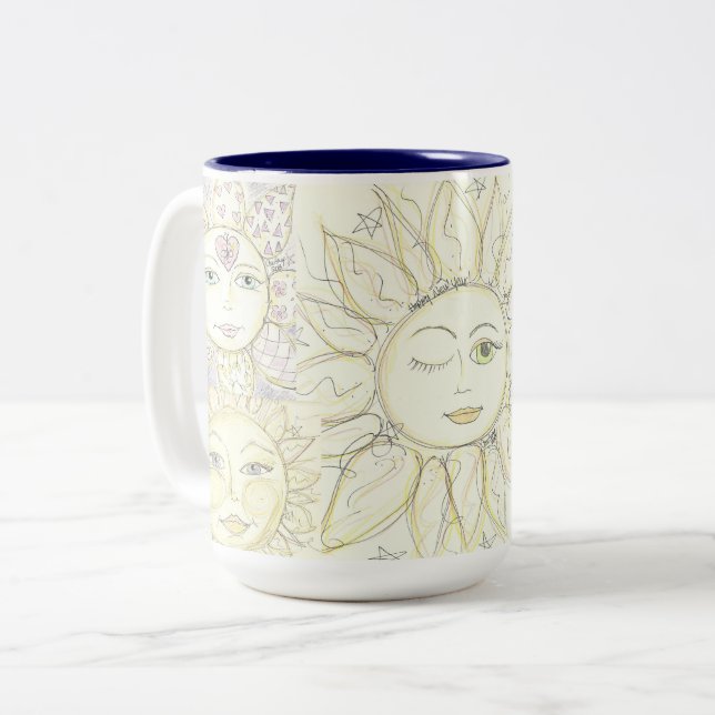 Voici le soleil - tasse de café (Devant gauche)