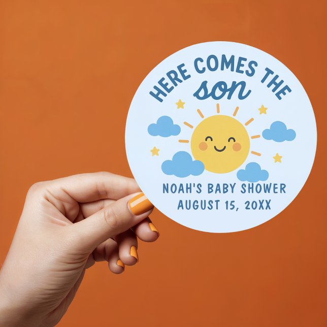 Voici le Sticker Baby shower Son - Sunshine (Créateur téléchargé)