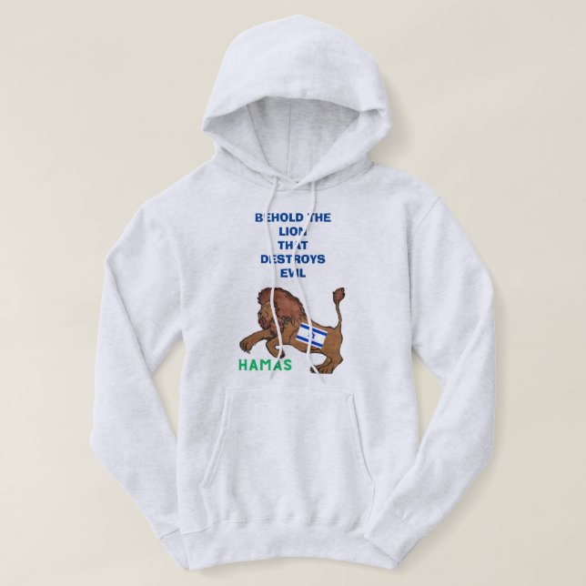 VOICI LE SWEAT - SHIRT À CAPUCHE DU LION (Design devant)