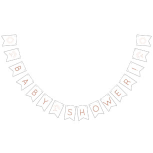 Voici Les Drapeaux Du Son Baby shower Bunting