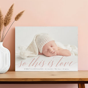 Voici Love Photo Faire-part de naissance