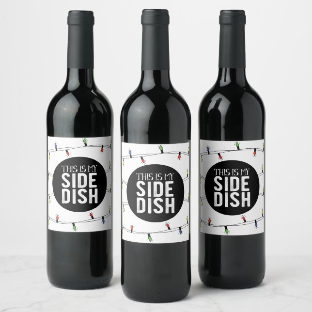 Voici Mon Étiquette De Vin De Noël (Bouteilles)