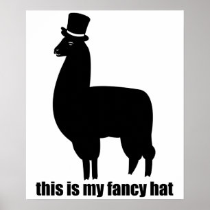 Voici Mon Fantastique Poster De Llama Casquette
