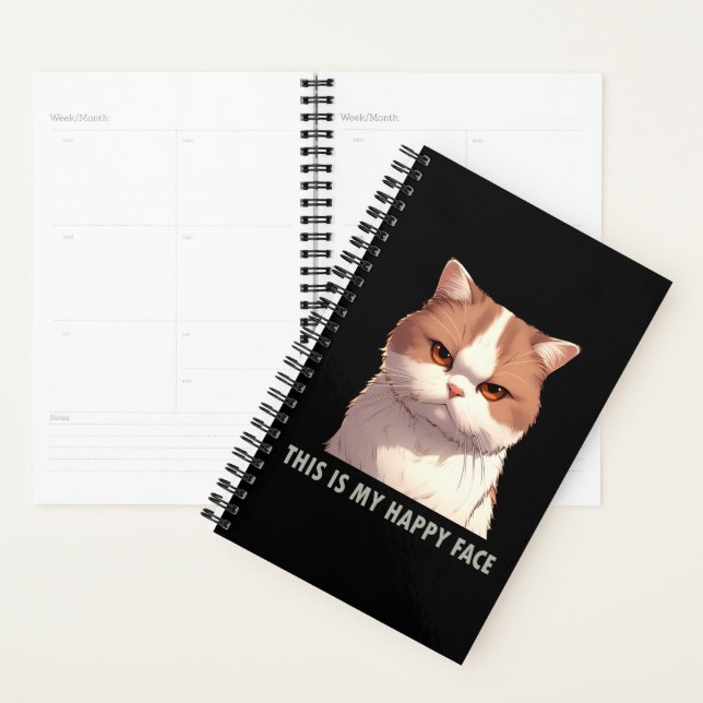 Voici mon joyeux chat Moody Face (Devant avec enveloppe)