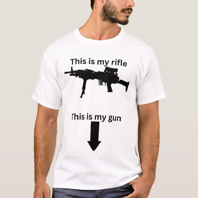 Voici mon t-shirt à fusil (Devant)
