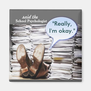 Voici se trouver un aimant de psychologue d'école