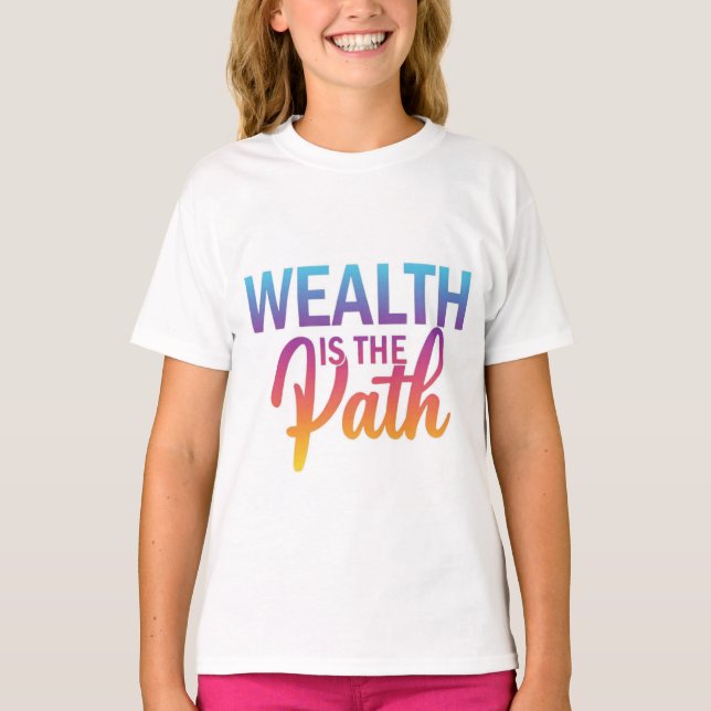 , voici un design de t-shirt avec le texte "Riches (Devant)