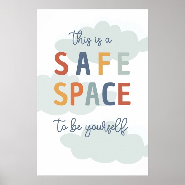 Voici une affiche de classe BoHo pour un espace sé (Devant)