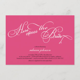 Voici venir la jeune mariée - invitations