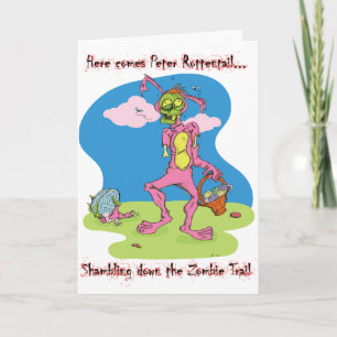 Voici venir Peter Rottentail ! carte de voeux
