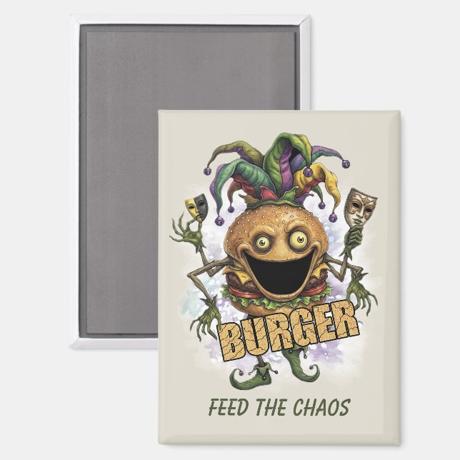 Void Jester Friend Burger Magnet (Front/Back)
