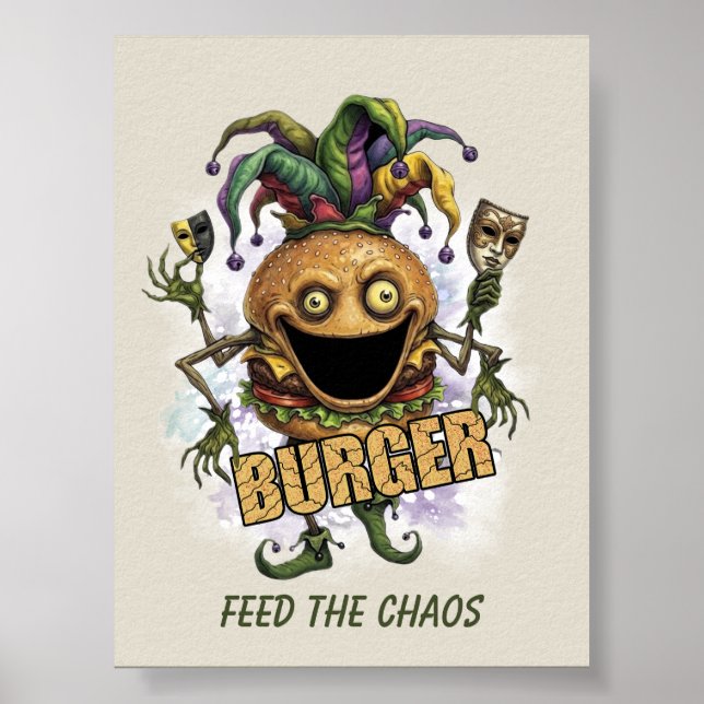 Void Jester Friend Burger Poster (Front)