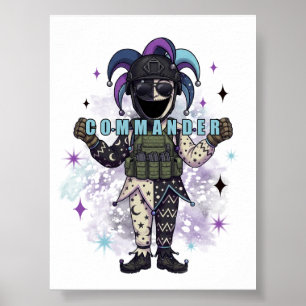 Void Jester Friend Commander Poster