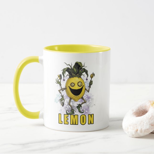 Void Jester Friend Lemon Mug (With Donut)
