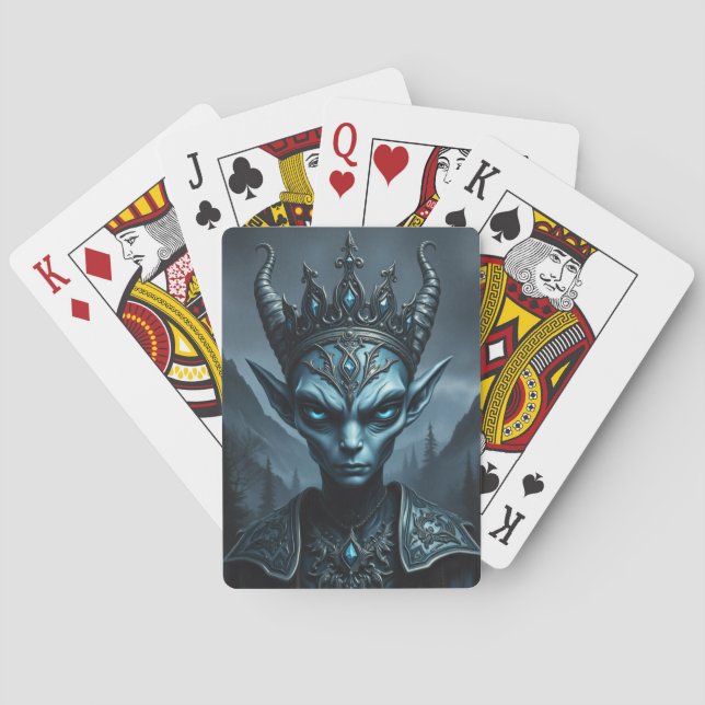 Void King Playing Cards – Dark Fantasy Deck Design (Back)