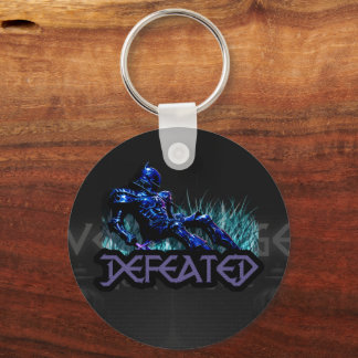 VoidForge "Defeated" Dark Fantasy Fallen Knight Keychain