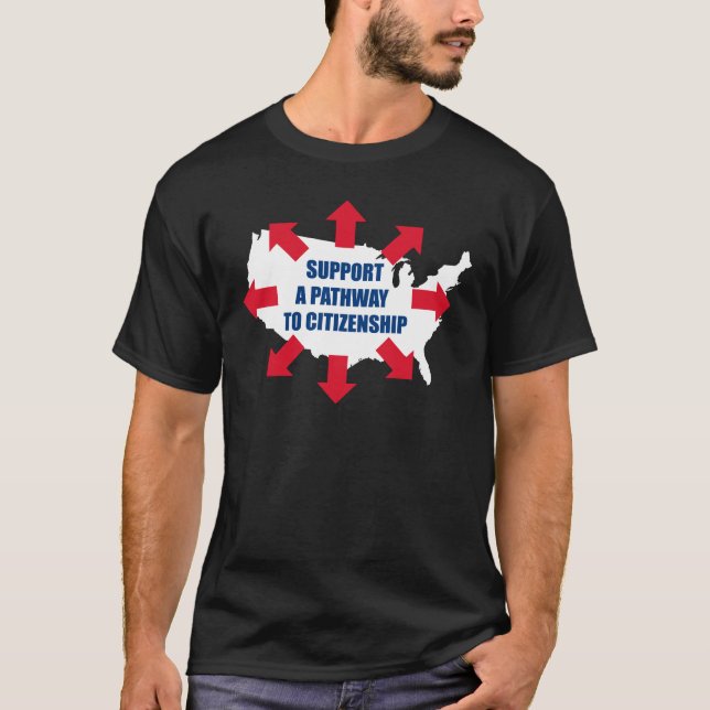 Voie au T-shirts d'obscurité de citoyenneté (Devant)