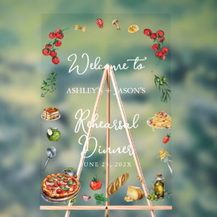 Voilà l'amour panneau de bienvenue pour le dîner d