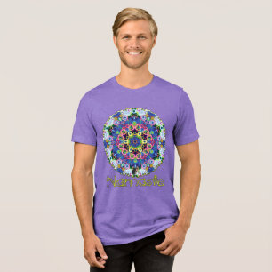 Voila Namaste Kaleidoscope T-shirt Tri-Blend Shirt
