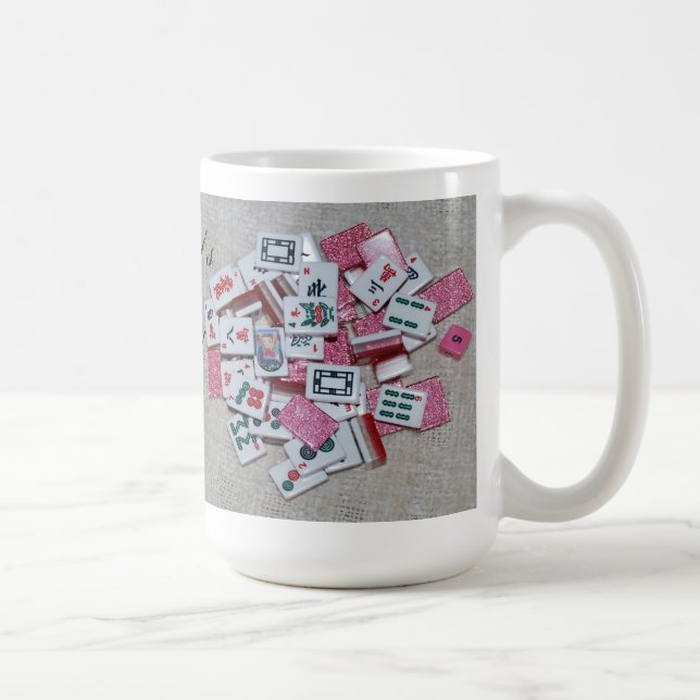 Voilà. tasse rose de tuile de parties (Droite)
