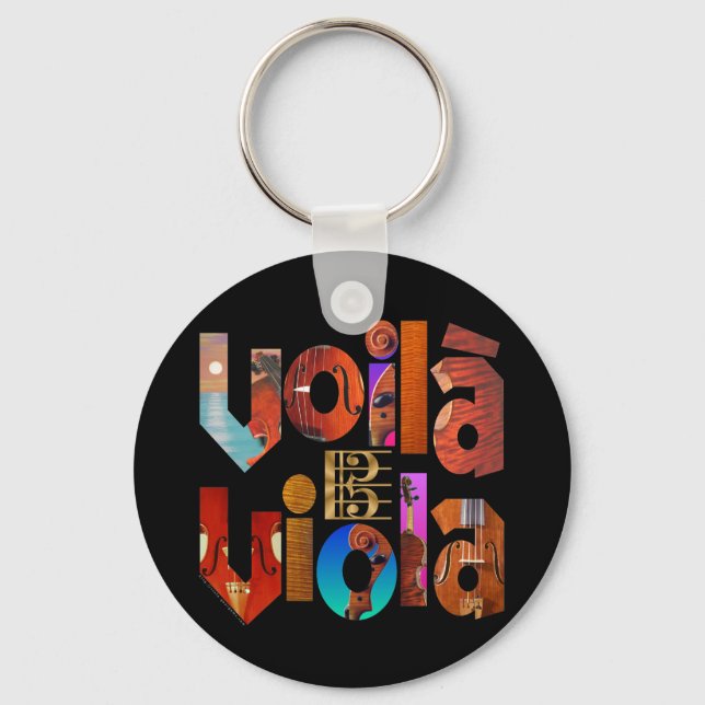 Voilà Viola! Keychain (Front)