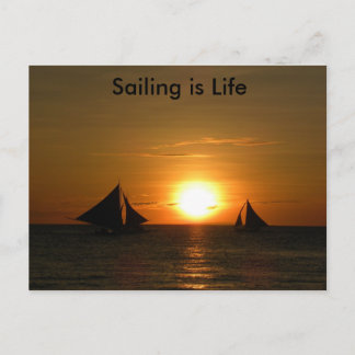 Voile - Carte postale Vie
