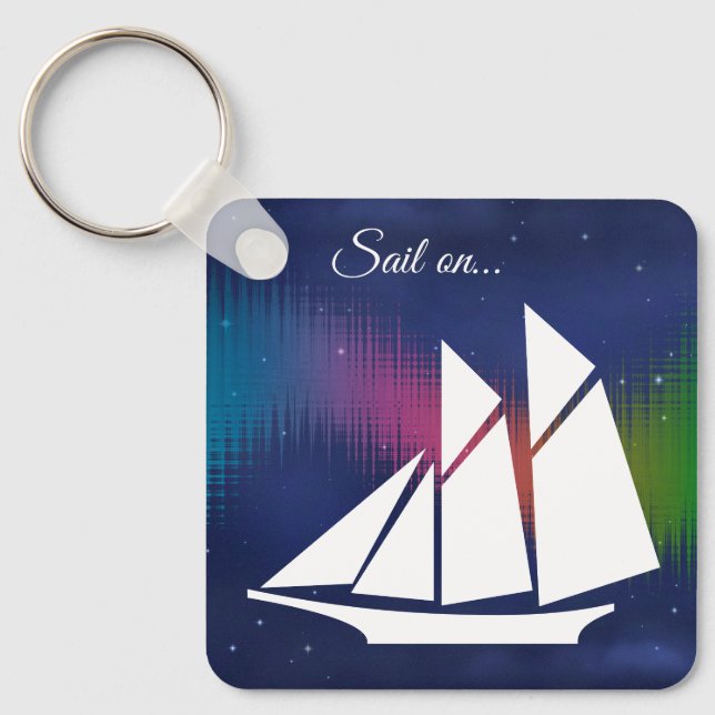 Voile sur Porte - clé Keychain (Front)