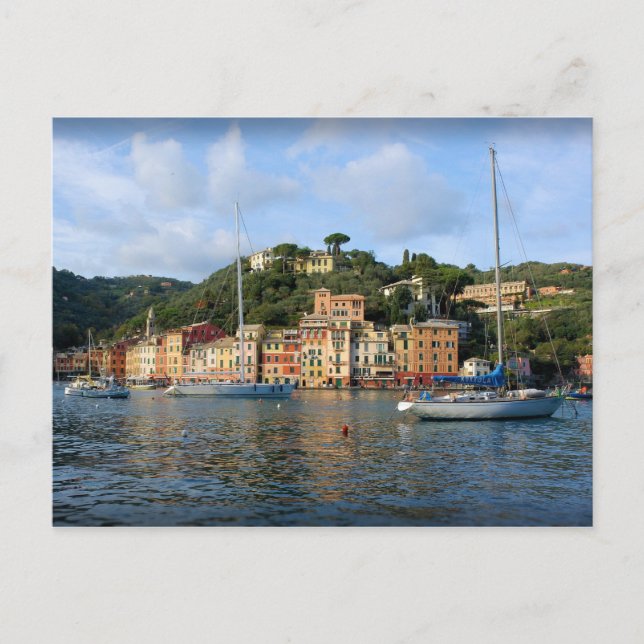 Voile vers Portofino, Italie Carte postale (Devant)