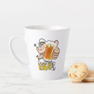 Voilier ivre   Latte Mug