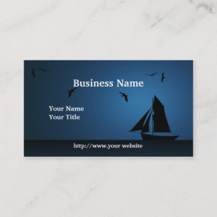 Voilier Ocean Blue Custom Carte de visite